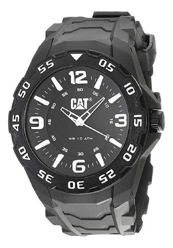 Cat Motion Reloj Para Hombre Con Correa De Goma Negra Lb