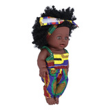 Muñecas Reborn De 35 Cm Para Niña Africana De Piel Negra Riz