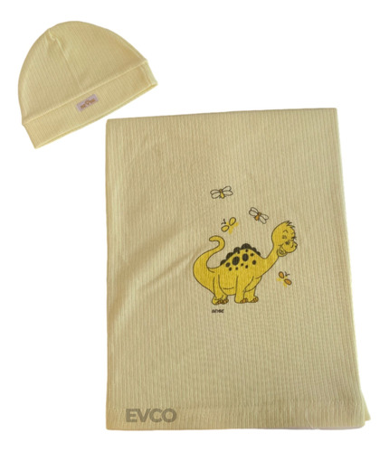 Set Manta Y Gorro Recien Nacidos Calidad Premium Estampada