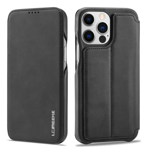 Funda Magnética Tipo Cartera De Piel Para iPhone, Tarjetas,