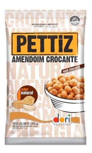 Amendoim Pettiz Crocante Sabor Natural 1 Kg 