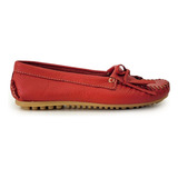 Mocasin Mujer De Cuero Zapato Dama Nautico Mocasines Comodos