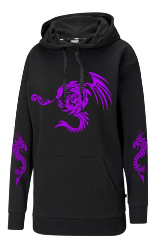 Buzo Canguro Chinese Dragon Aesthetic Goth Unisex