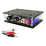 Mini Amplificador Som Ambiente Potência Slim Pc Música Caixa