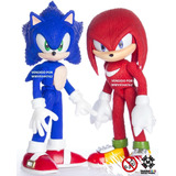 Sonic Y Knuckle Nudillos Duo Juguetes Figuras Art. C/luz Led