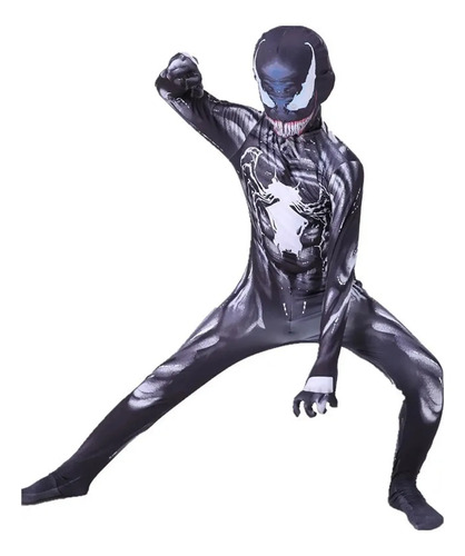 Traje Spiderman Viaje Héroe Niños Leche Seda Cómic
