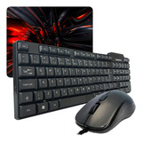 Combo Teclado Abnt2 + Mouse Usb Pc Notebook Home Office