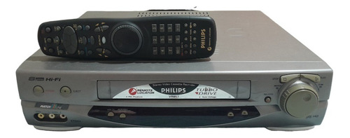 Vídeo Cassete Philips Turbo Drive Hi-fi Stéreo 