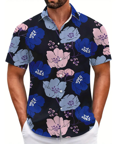 Camisa Hawaiana Para Hombre,camisas De Playa Para Hombre | Meses sin interés
