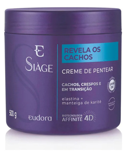 Creme Para Pentear Siage Revela Os Cachos 500g