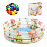 Piscina Infantil  Bebe Ursinho Intex 28l + 25 Bolinhas  