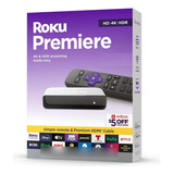 Roku Premier - 4k/hdr Reproductor + Cable Hdmi Color Negro