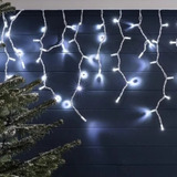 Luces Navideñas Cascada 300 Led 8 Funciones 6 Mts Blanca