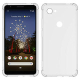 Tiya Para Google Pixel 3a Funda Transparente Tpu Cuatro Esqu