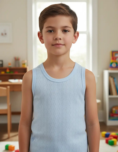 6 Pack Camiseta Tirantes 100% Algodón Niños 2 A 12 Años