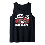 Jesus Y Tambores | Kits De Bateria Para Tocar | Camiseta Sin