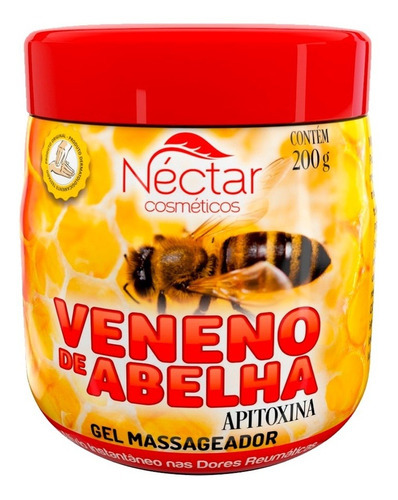  Kit 6 Gel Massageador Veneno De Abelha