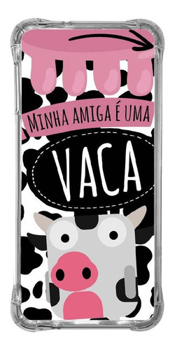 Capa Capinha Personalizada De Celular Case Amiga Vaca Div27