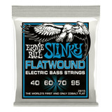 Ernie Ball Extra Slinky Flatwound Cuerdas Para Bajo