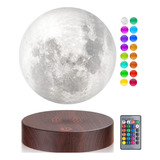 Lámpara De Luna Levitante 16 Colores Led Impresión 3d