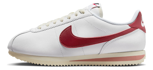 Tenis Nike Cortez Sportswear Mujer-blanco/rojo