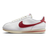 Tenis Nike Cortez Sportswear Mujer-blanco/rojo