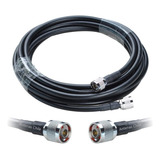 40 Metros Cable Coaxial  Lmr400 Tipo N Macho 50 Ohm