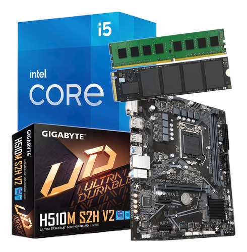 Combo Actualizacion Pc Intel I5 11400 8gb H510 + Nvme 250 Gb