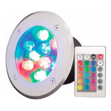  3pz Empotrable D Piso Led 9w=90watts Exterior Multicolorrgb