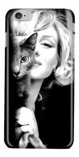 Funda Celular Marilyn Monroe Gato Disp Todos Los Cel *