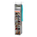 Organizador Closet Accesorios Zapatos 144cm Colgable Gancho Color Gris