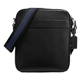 Bolsa Mariconera Coach Hombre Monogramaoriginal Acabado De Los Herrajes Níquel Color Negro Correa De Hombro Negro Diseño De La Tela Lisa