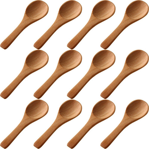 Boo 250 Cucharas Pequeñas De Madera, Cucharas Naturales, Té