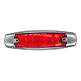 Plafon Camion Lateral Tipo Peterville 12 Leds Rojo Estrobo