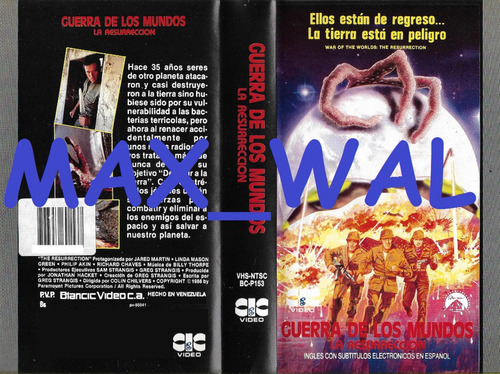 La Guerra De Los Mundos La Resurreccion Vhs Original Nuevo