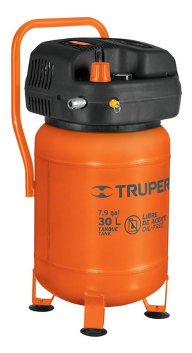Compresor De Aire Libre De Aceite 30 L Truper 13836 Color Naranja Fase Eléctrica Monofásica Frecuencia 60 Hz