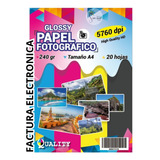 Papel Fotográfico Grueso 240 Gramos X 20 Paquetes 400 Hojas