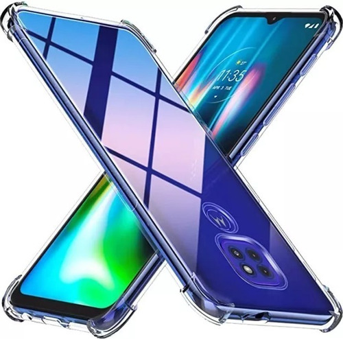 Funda Tpu Transparente Con Bordes Antigolpes Para Motorola