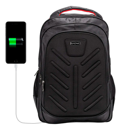 Mochila Porta Notebooks 30l Usb Gadnic