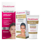 Kit Antirrugas Cicatricure 50g E Protetor Solar Sem Cor 40g