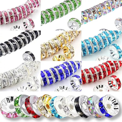540 Pcs Cuentas Pulseras Con Cristales Para Armar Joyas 8 Mm