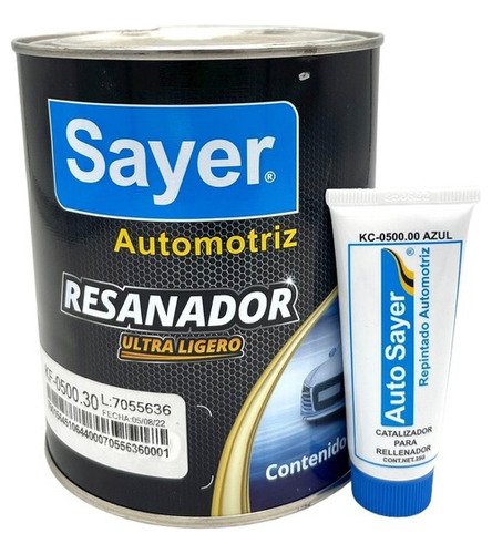 Kit Resanador Automotriz Ultraligero Sayer 1l