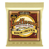 3 Paquetes D Cuerdas Ernie Ball Earthwood 80/20 Rock & Blues