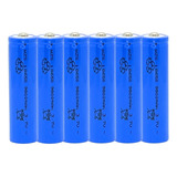 Kit 6 Bateria18650 Li-ion  9900mah 4.2v Lanterna Tática Nova