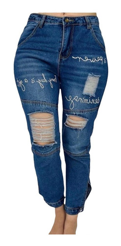 Mom Jeans Nueva Tendencia 2022 Con Estampados Moda Mujer 