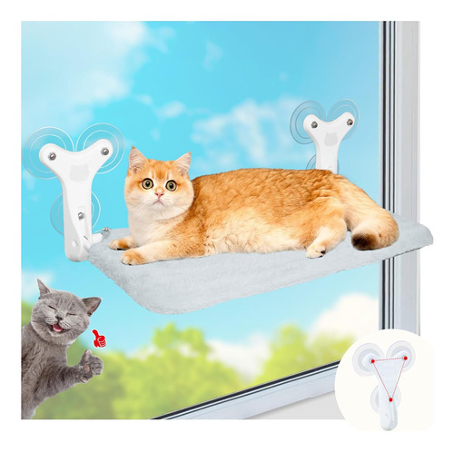 Percha Para Ventana De Gato Hamaca Plegable Mejorada Para Ve