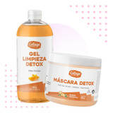 Kit Detox Gel De Limpieza 500ml + Mascara Detox 250g Lfme