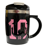 Mug Taza Tazon Termico Messi Futbol Termo Keep  400 Ml