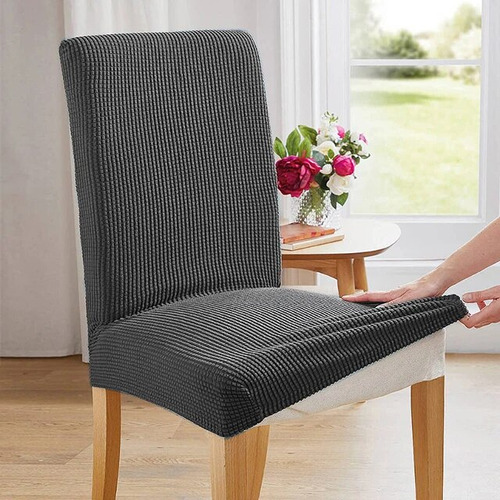 Funda Elástica De Jacquard Para Silla De Comedor  Cubierta U