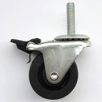 100 Ruedas Mayoreo Para Muebles O Carritos 2 PuLG. Diámetro Negro